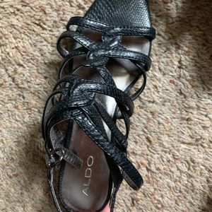 Worn 2x Aldo Strappy Slightly Wedgie Sandal